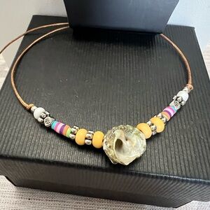 Paparazzi Multicolor Beaded Anklet with Shell Accent